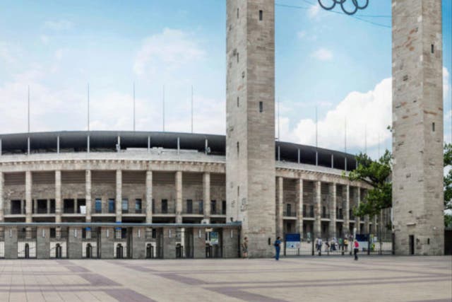 <p>Final countdown: Olympia Stadion, Berlin, where the Euro 2024 final will be played on 14 July</p>