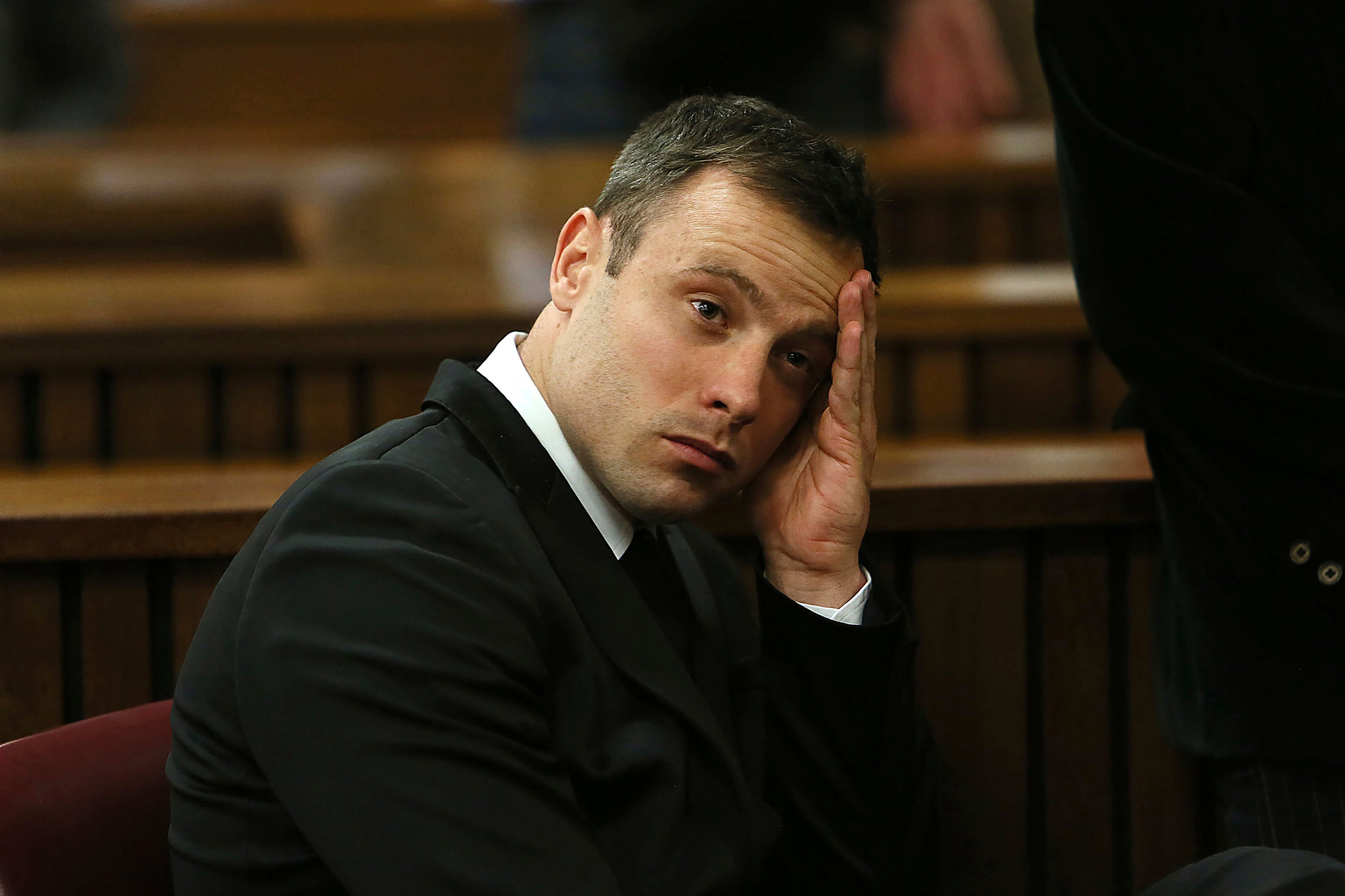 Pistorius claimed he thought an intruder was in the bathroom when he fired four shots through the door, killing Ms Steenkamp
