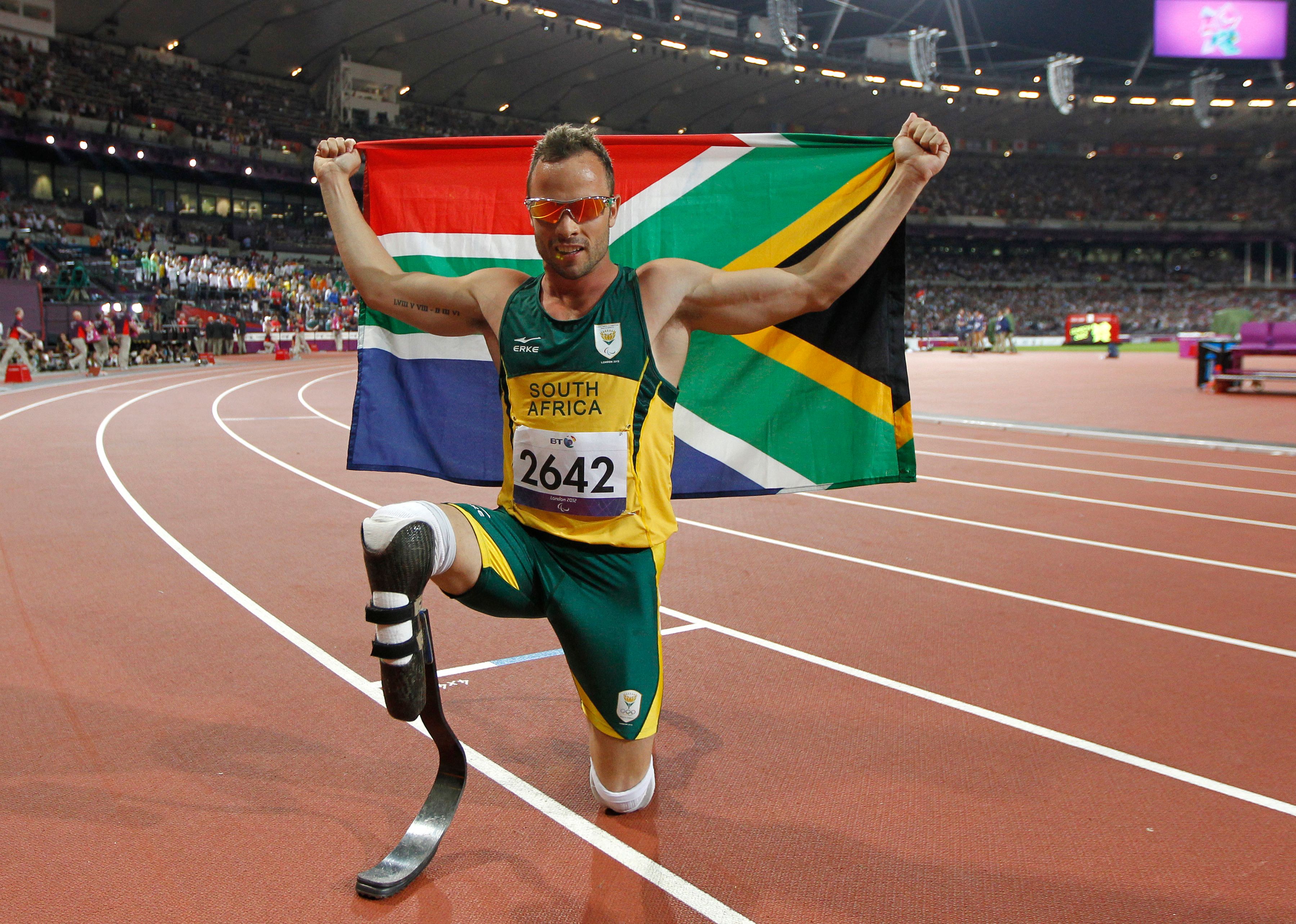 The Paralympian, who competed at the 2012 Olympics, was told the news of the parole board hearing at Atteridgevale prison in Pretoria