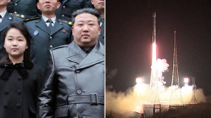 Kim Jong-un celebrates spy satellite launch with daughter