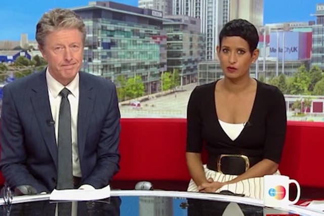 <p>Naga Munchetty and Charlie Stayt evacuated from BBC Breakfast studio live on air.</p>