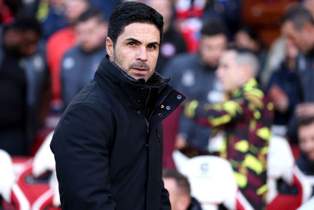 Mikel Arteta will continue to speak freely on refereeing decisions despite recent charge (Steven Paston/PA)