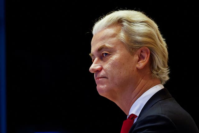 <p>Geert Wilders scored an unexpected  victory in the Netherlands after campaigning against an ‘asylum tsunami’ </p>