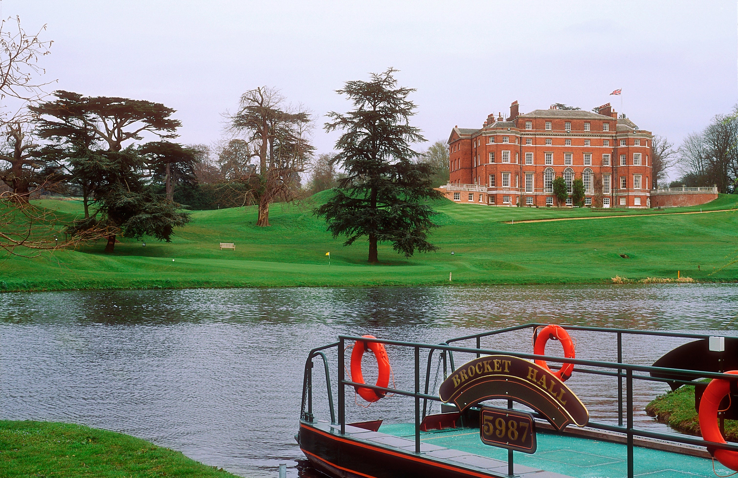 The idyllic setting at Brocket Hall Golf Club where a man was allegedly kidnapped