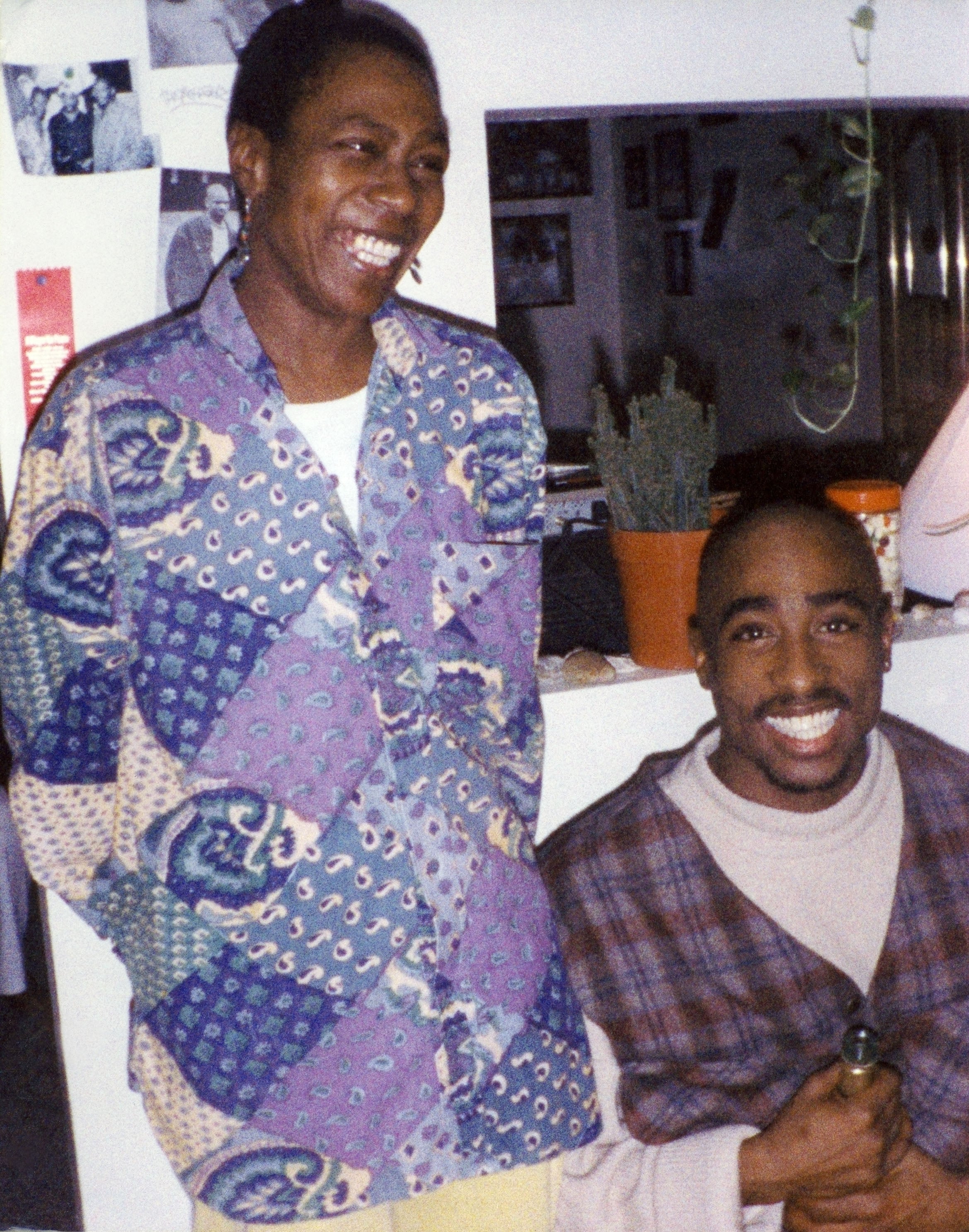 Afeni Shakur and her son, the legendary hip-hop aritst 2pac