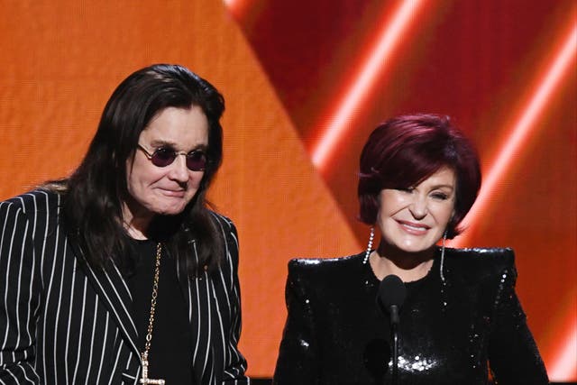 <p>Ozzy and Sharon Osbourne photographed in 2020 </p>