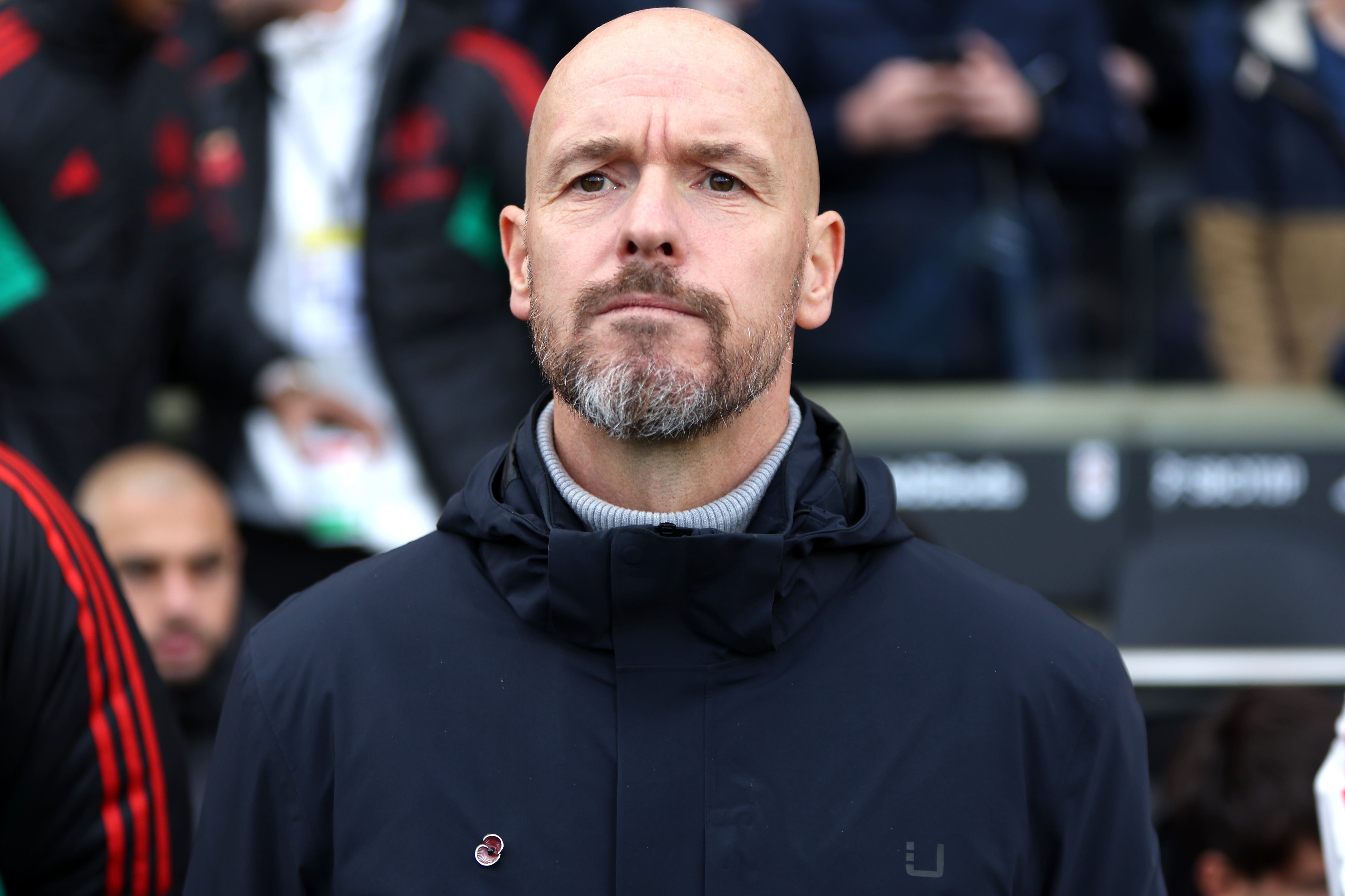 Erik ten Hag has warned his side to be wary of the intensity from a ‘mad’ Everton (Kieran Cleeves/PA)