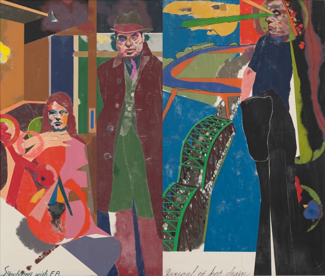 <p>RB Kitaj, ‘Synchrony with F.B. – General of Hot Desire’ 1968-69</p>