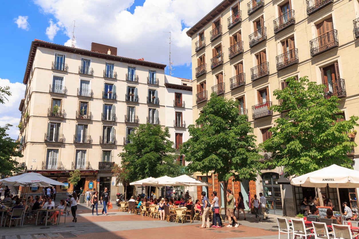 Plaza de Chueca is surrounded by a mazy network of streets