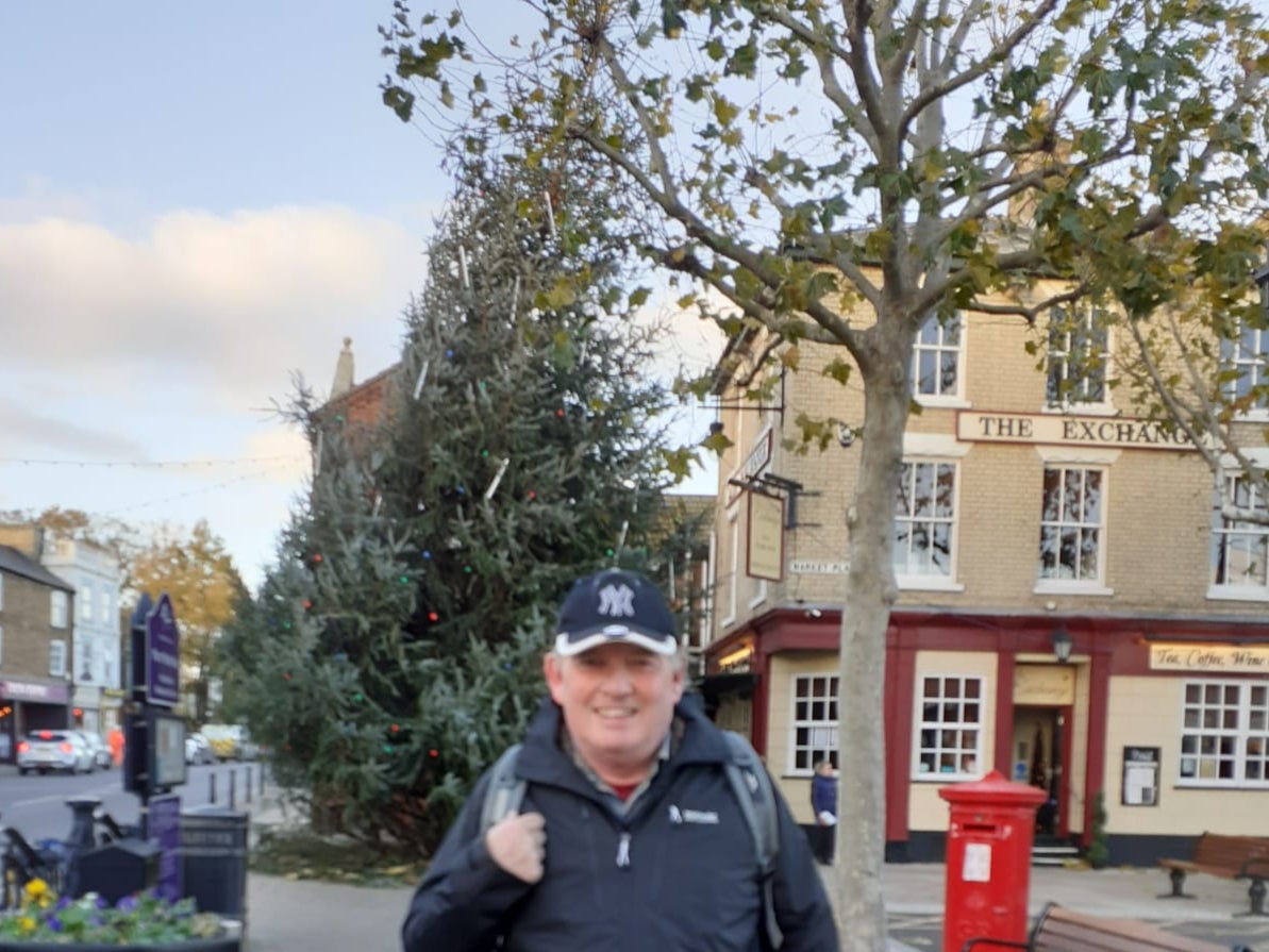 Councillor Stephen Court sees the funny side of the ‘wonky tree’ - and thinks it could attract more tourists to the town
