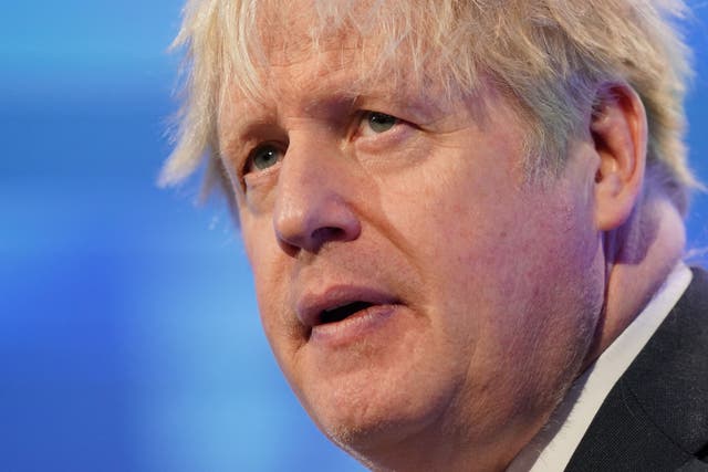 <p>Former prime minister Boris Johnson has urged his successor Rishi Sunak to take action to bring down net migration (Jonathan Brady/PA)</p>