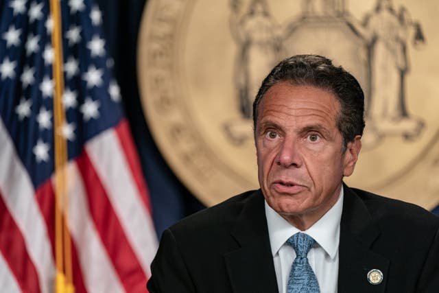 <p>Former New York governor Andrew Cuomo is suing Letitia James, the attorney general of New York</p>
