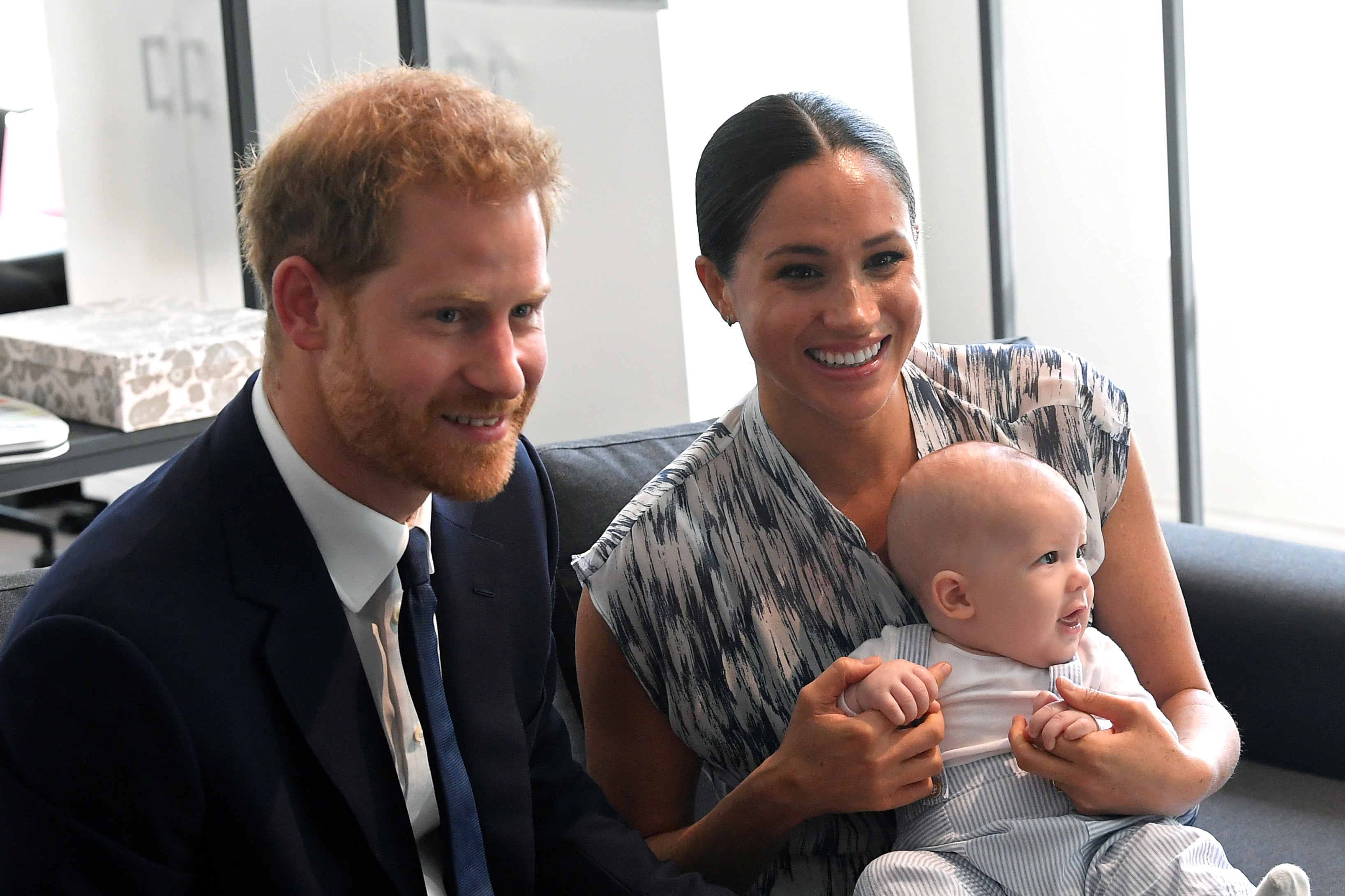 Harry, Meghan and Archie in 2019