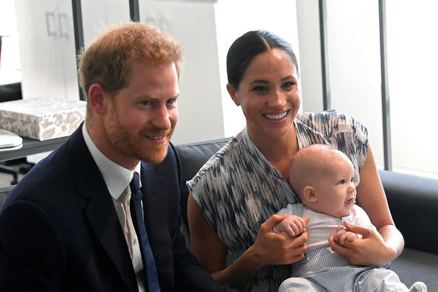 <p>Harry, Meghan and Archie</p>