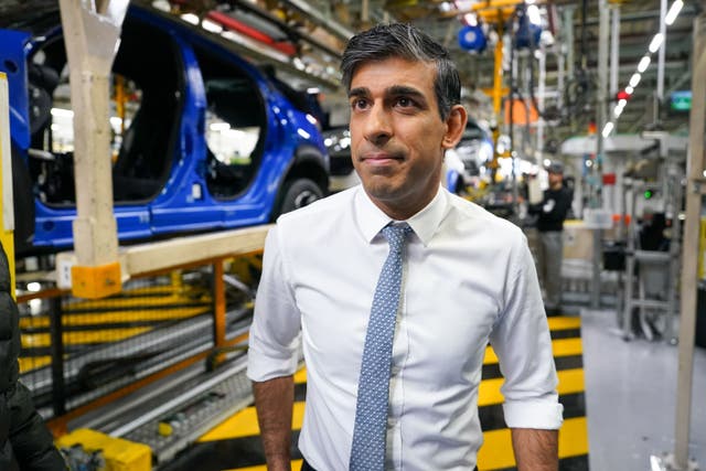 Prime Minister Rishi Sunak has said that there is more to do to bring down net migration figures (Ian Forsyth/PA)