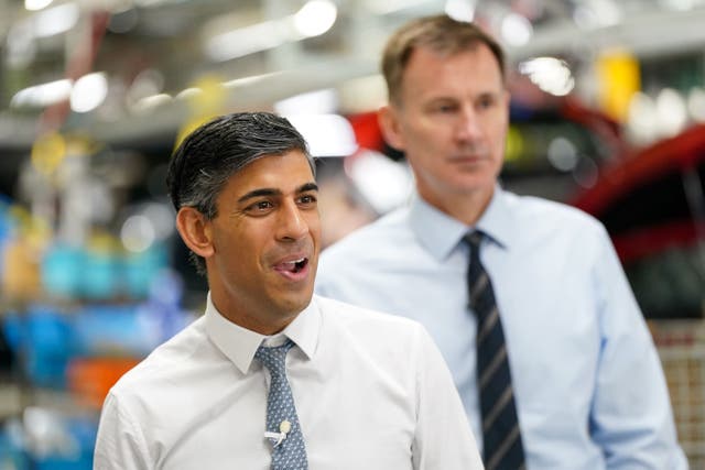 Prime Minister Rishi Sunak signalled that more tax cuts could come before the next election (Ian Forsyth/PA)