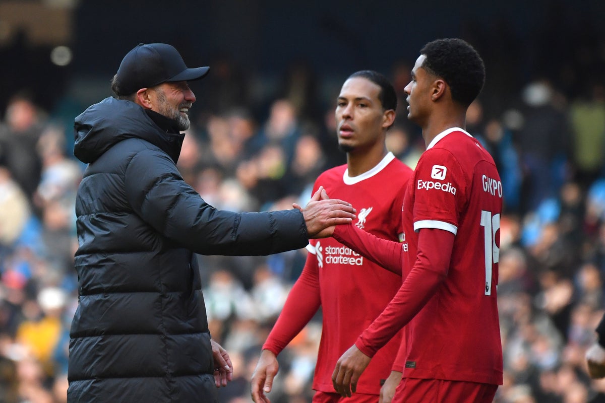 Jurgen Klopp happy Liverpool ‘passed a test’ with comeback point at Man City