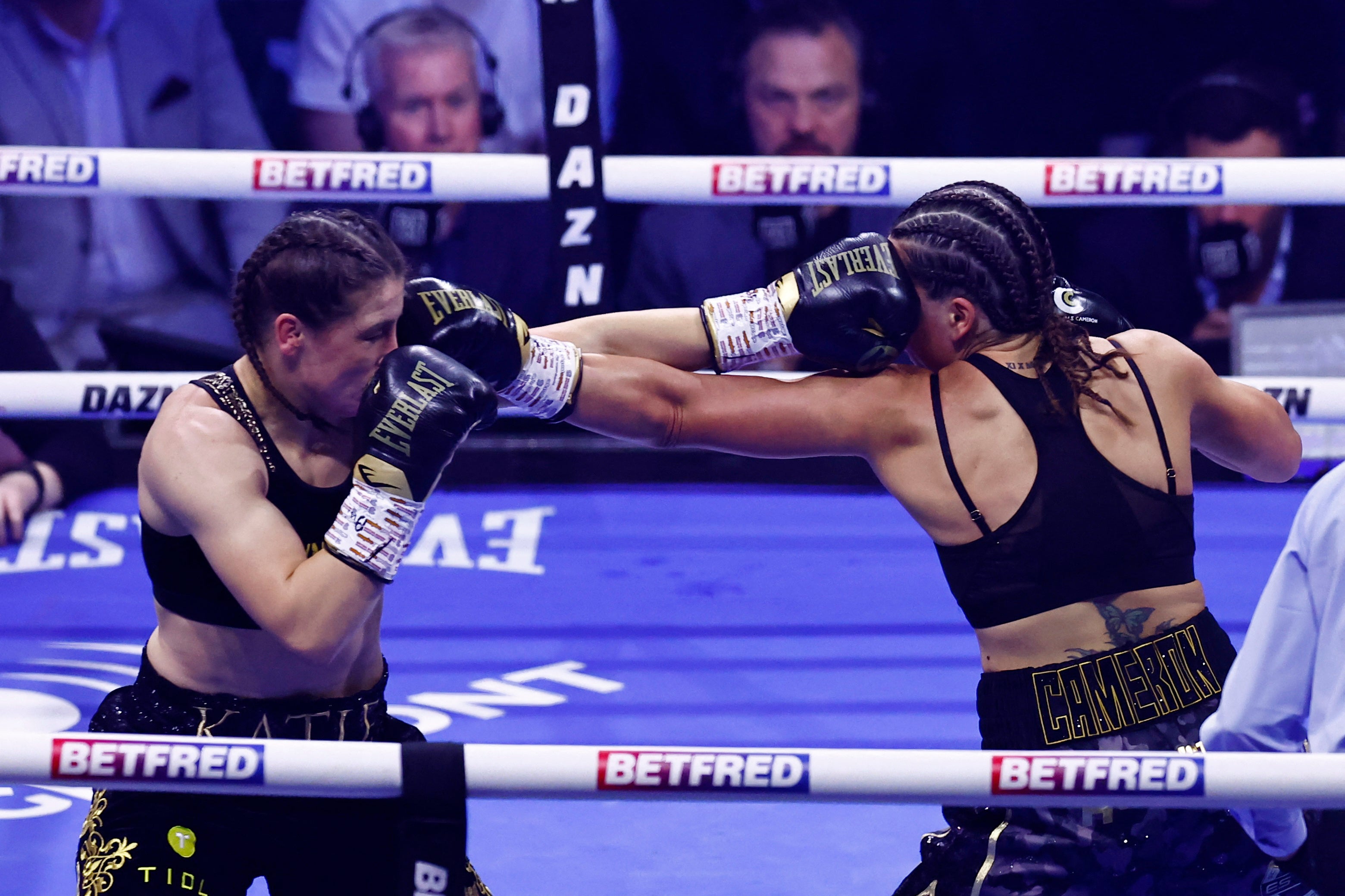 ‘I want my belts back, and I want revenge and redemption on Katie,’ says Cameron