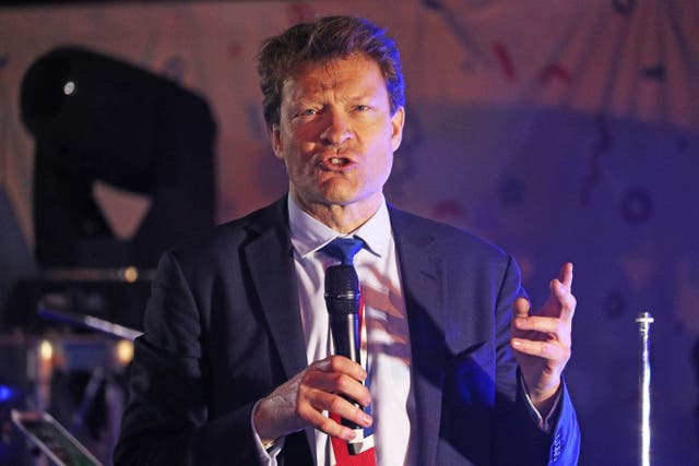 Reform UK leader Richard Tice rejected the claim by Lee Anderson (Jonathan Brady/PA)
