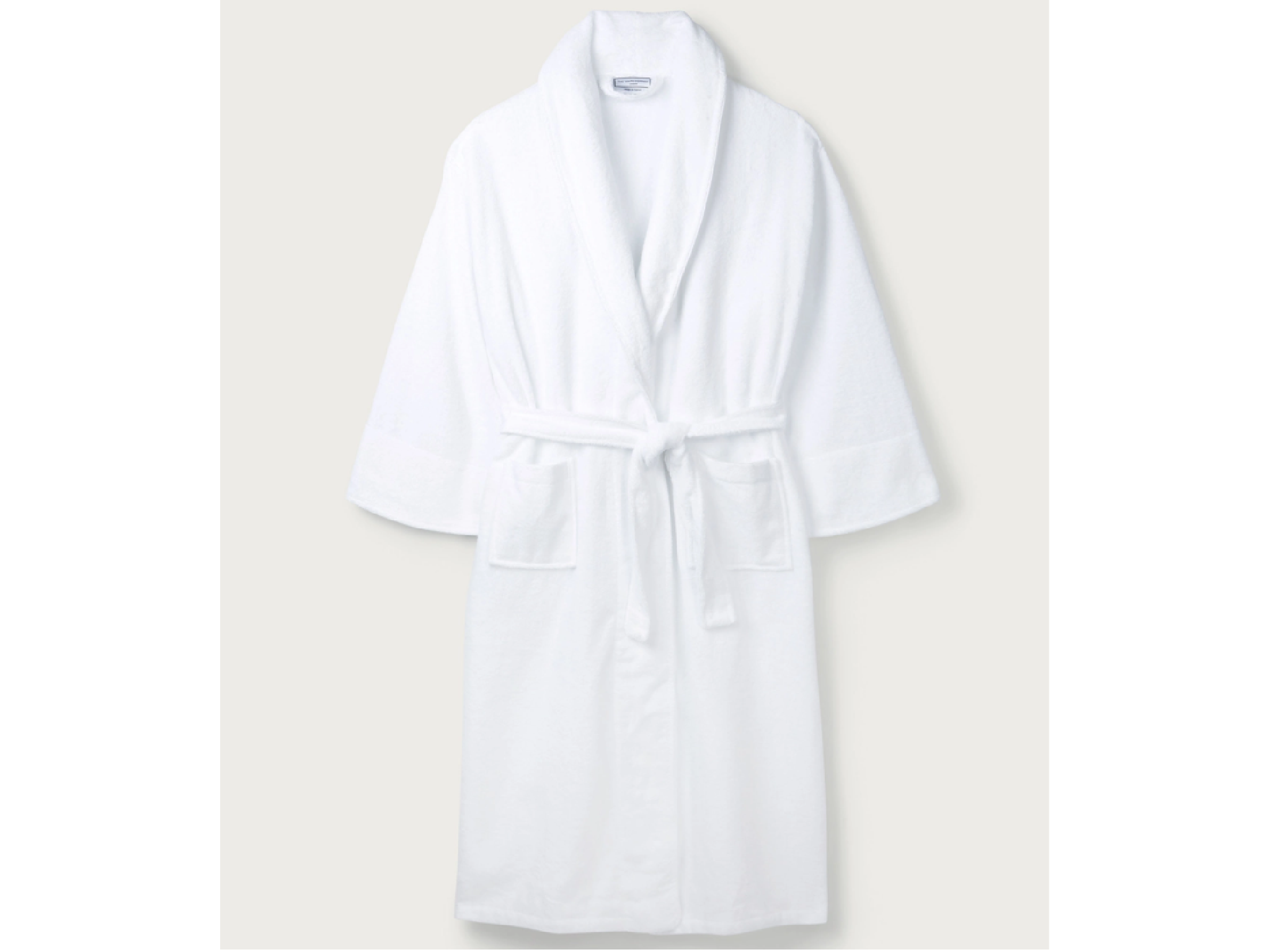 Men's Fleece Dressing Gown in Grey Check | Savile Row Co