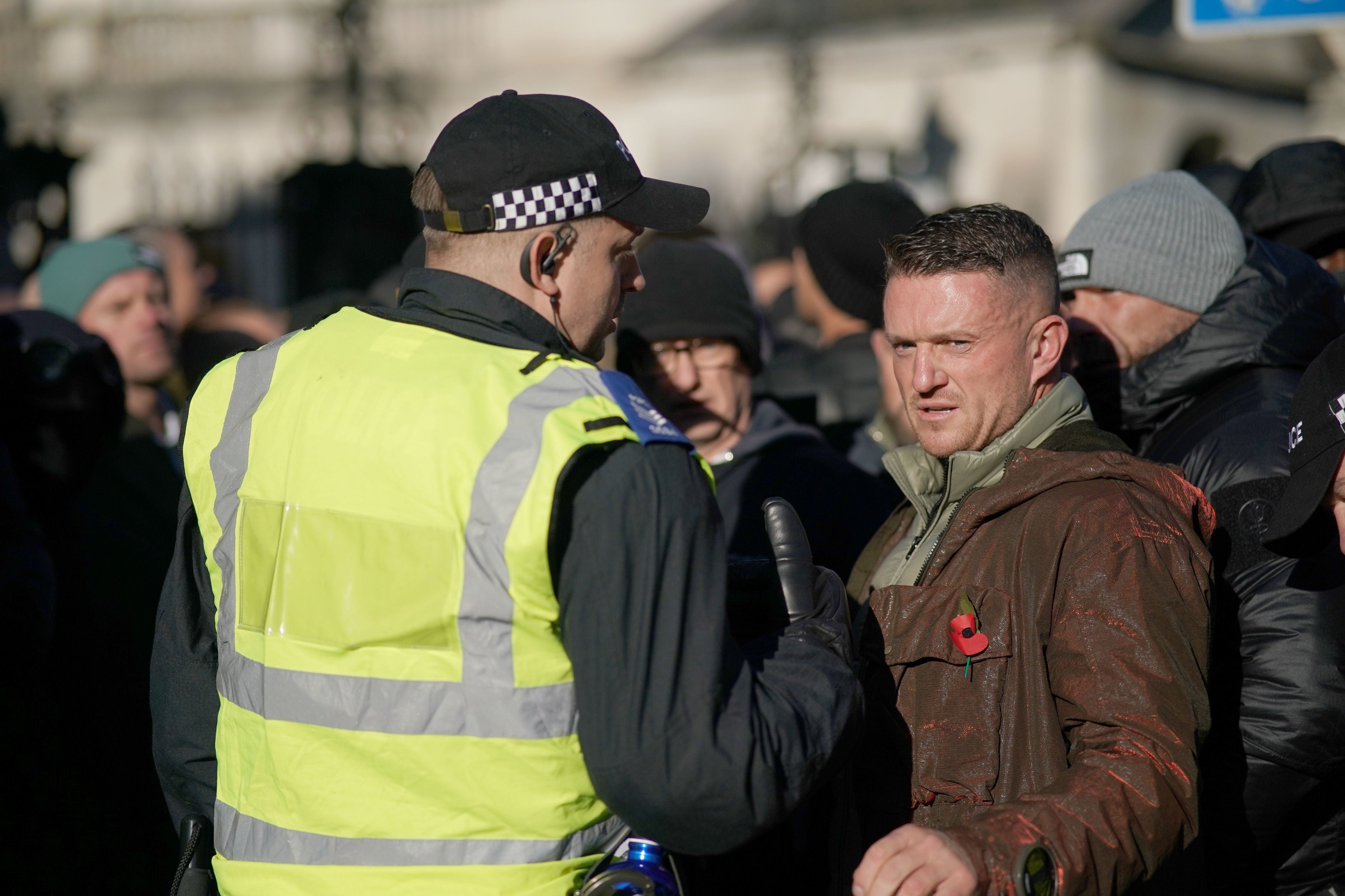 Met Police say Tommy Robinson ‘not welcome'