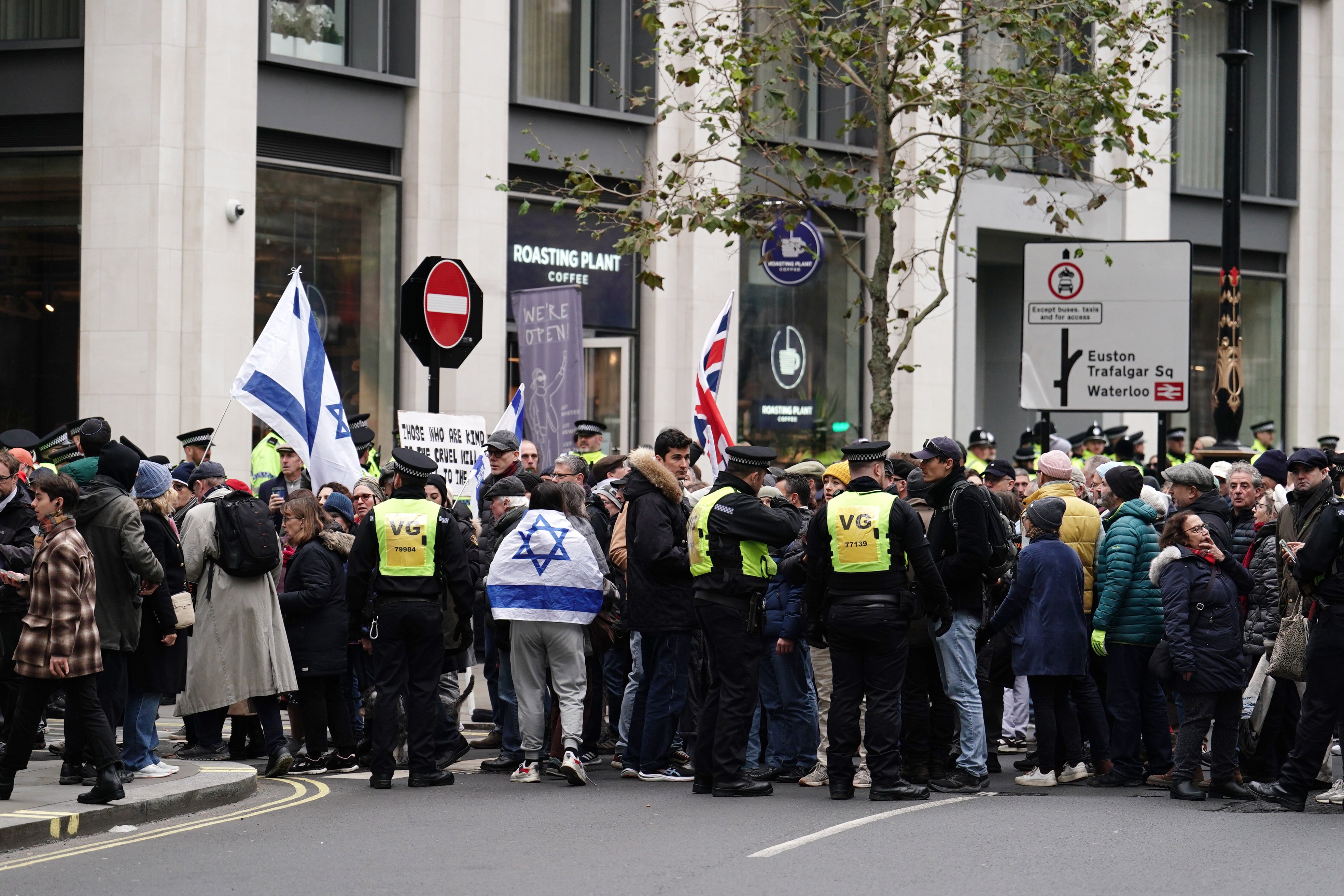 The Met Police said a ‘significant policing and security operation was underway'