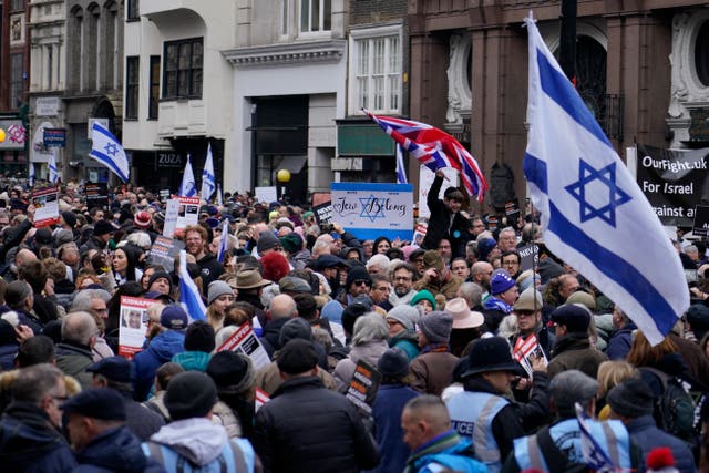 Britain Israel Palestinians Protest