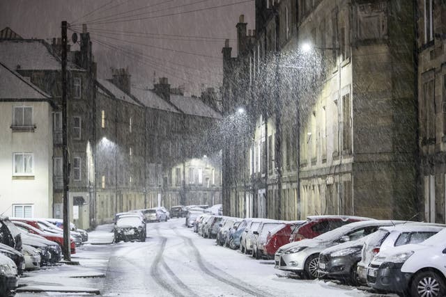 Rain could turn to sleet and snow later this week (Jane Barlow/PA)