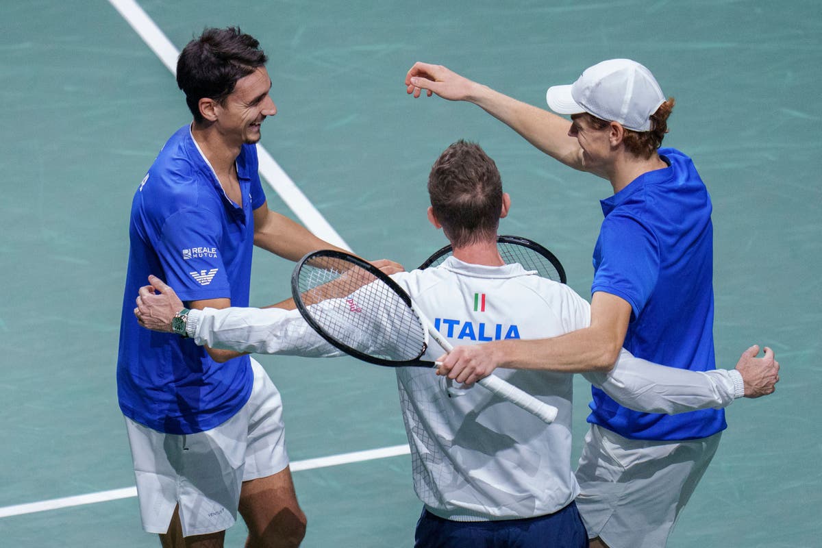 Jannik Sinner helps Italy beat Australia to win first Davis Cup title since 1976