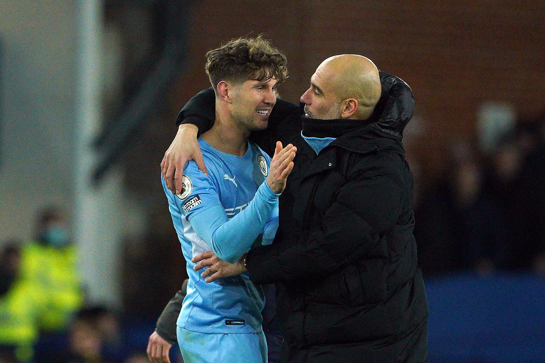 Manchester City manager Pep Guardiola is taking a cautious approach to John Stones’ comeback from injury (Peter Byrne/PA)