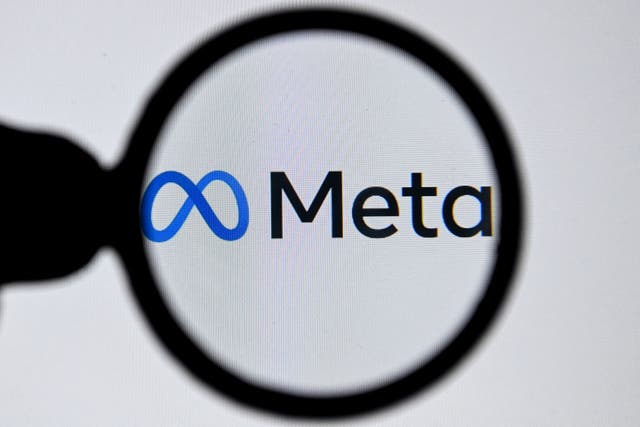 <p>This photograph taken on October 28, 2021 shows the META logo on a laptop screen in Moscow as Facebook chief Mark Zuckerberg announced the parent company’s name is being changed to “Meta” to represent a future beyond just its troubled social network</p>