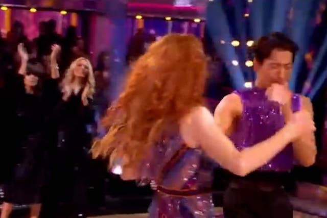 <p>Strictly’s Carlos Gu breaks down in tears as he’s comforted by Angela Scanlon after show exit.</p>