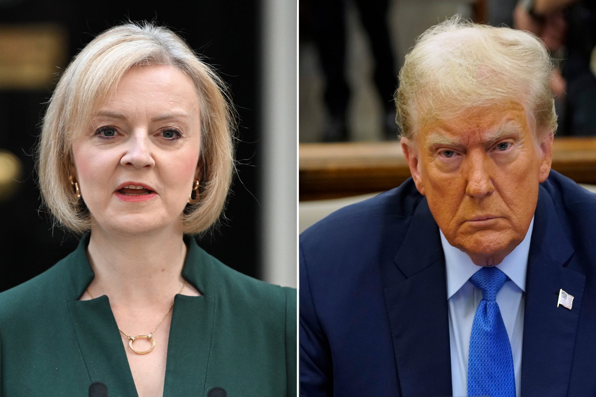 Ms Truss said there ‘must be conservative leadership in the US’ in order to ‘call out hostile regimes as evil and a threat’