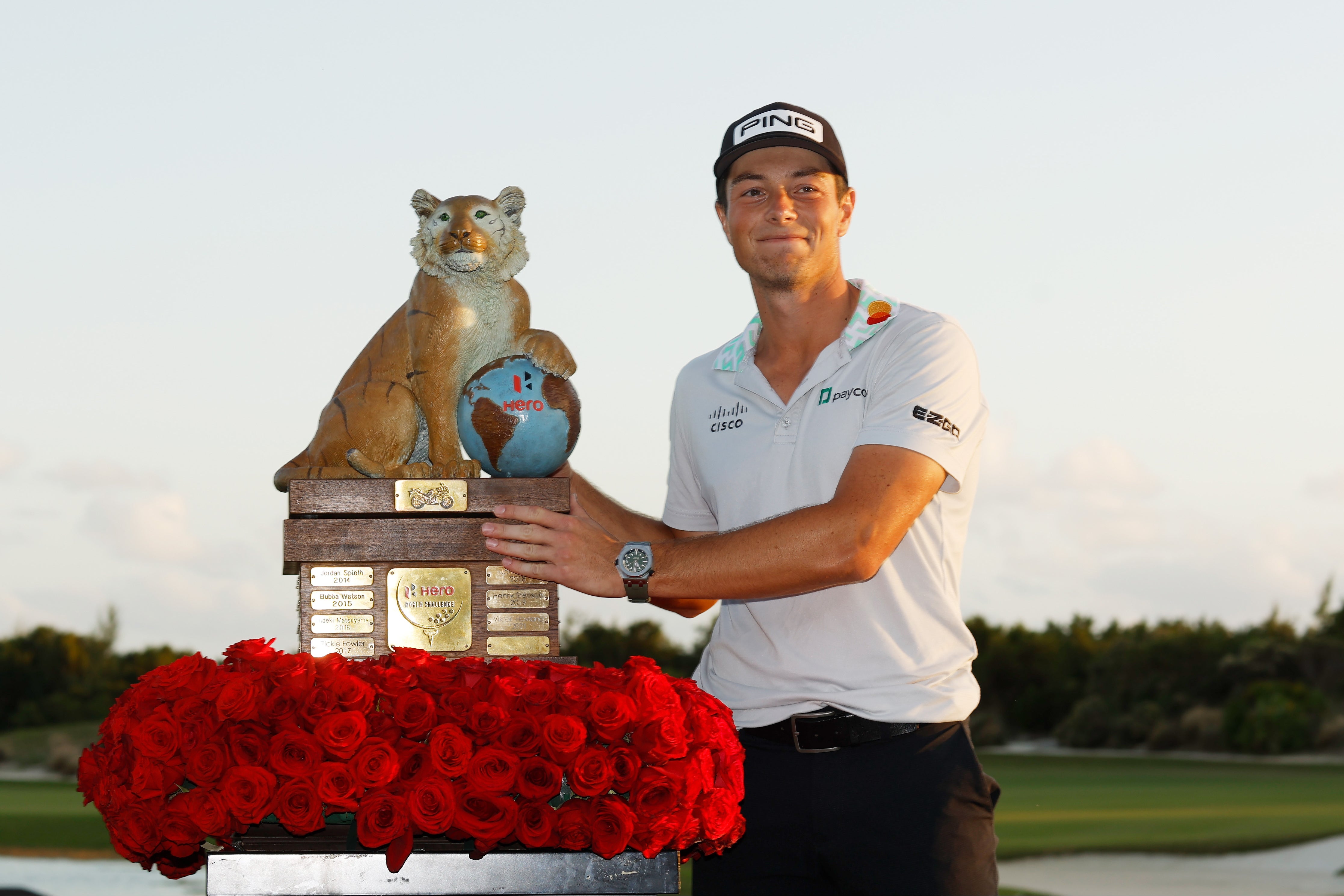 Viktor Hovland is seeking a third consecutive crown in the Bahamas