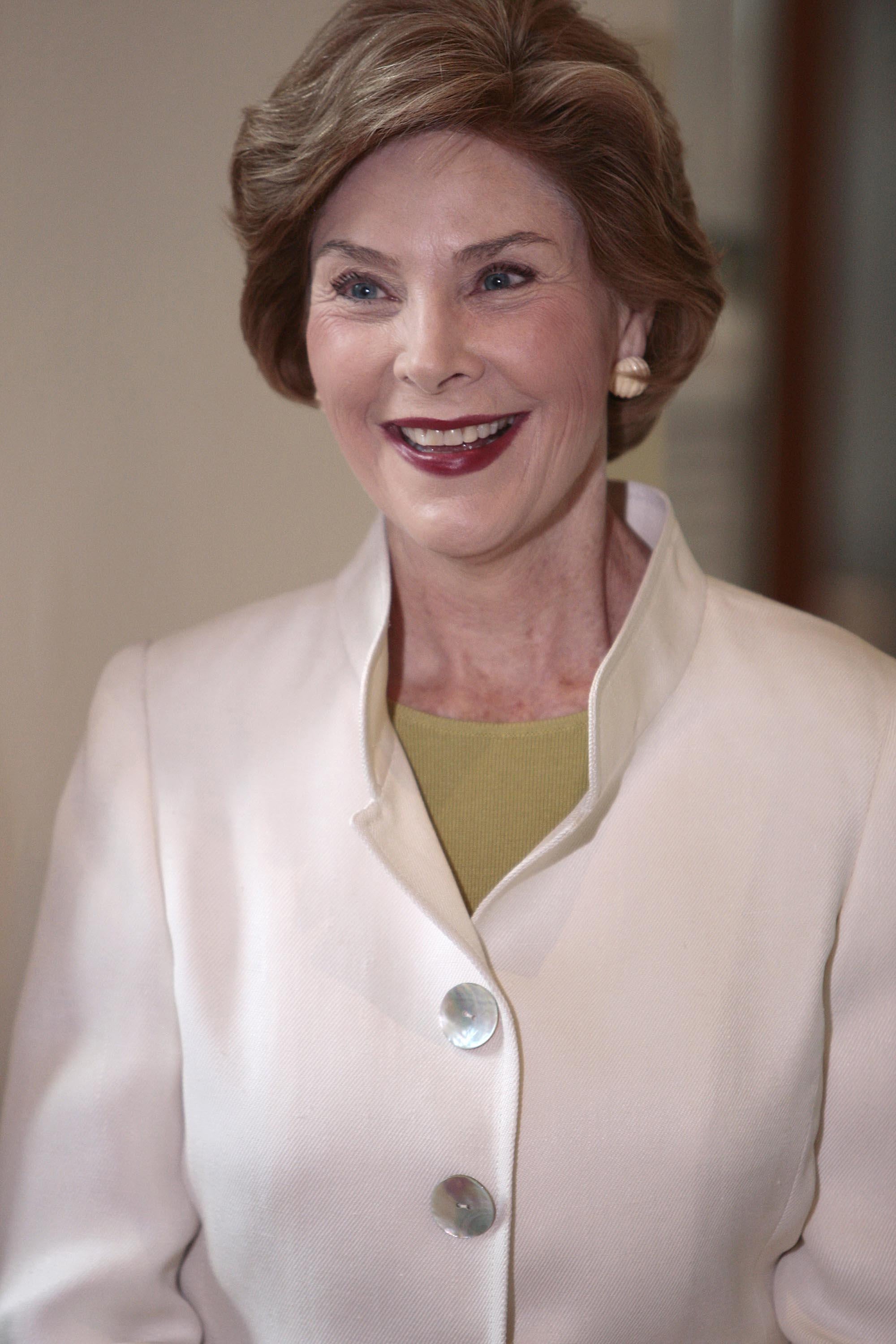 Laura Bush served as the first lady of the United States from 2001 to 2009.