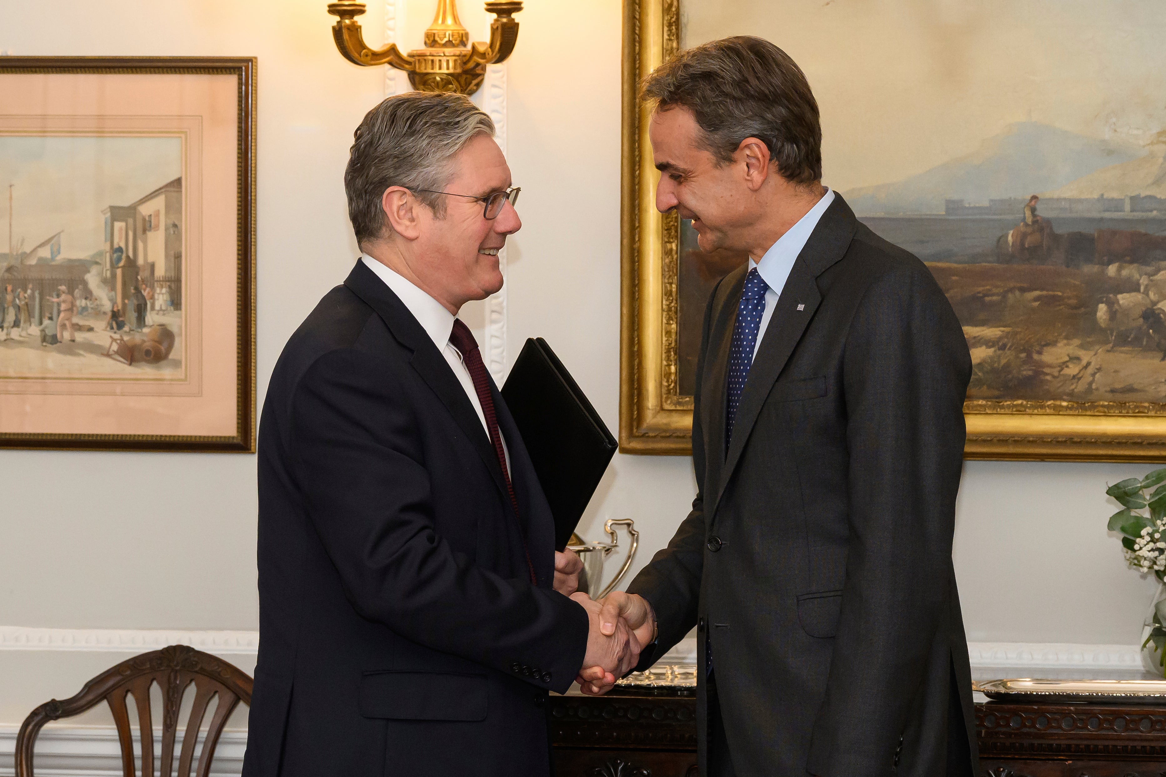Sir Keir Starmer met with the Greek PM in London on Monday