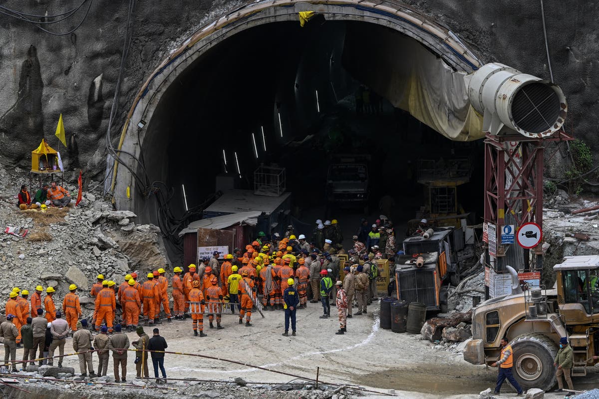 Uttarkashi Tunnel Collapse Rescuers Break Through Debris To Reach Trapped Workers After 17 Days