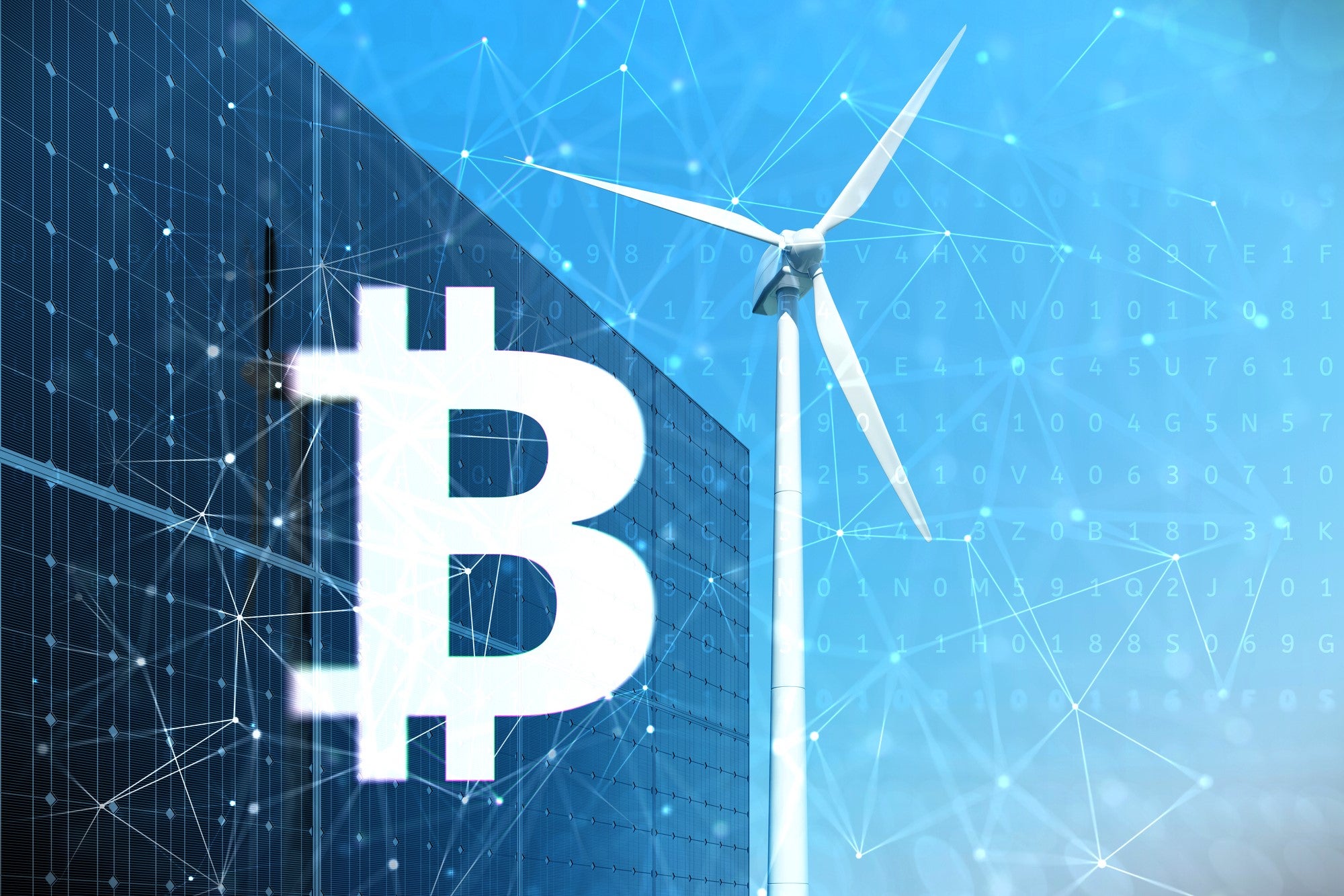 Bitcoin mining uses vast amounts of electricity, which could be sourced from solar and wind energy projects during periods of over production