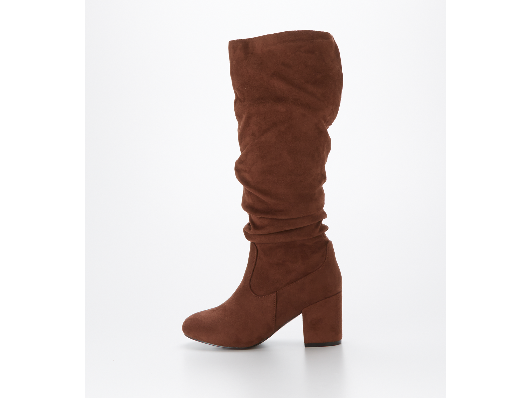 best boots for wide calves Very wide fit block heel slouch knee boot with wider fitting calf