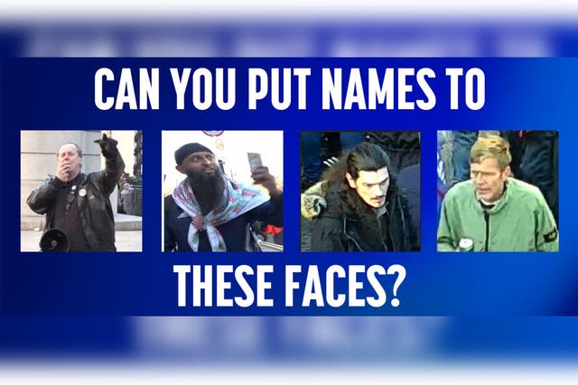 <p>The force has released images of more than 60 people in a major appeal to help identify suspected of committing hate crimes and other offences since the terrorist attack</p>