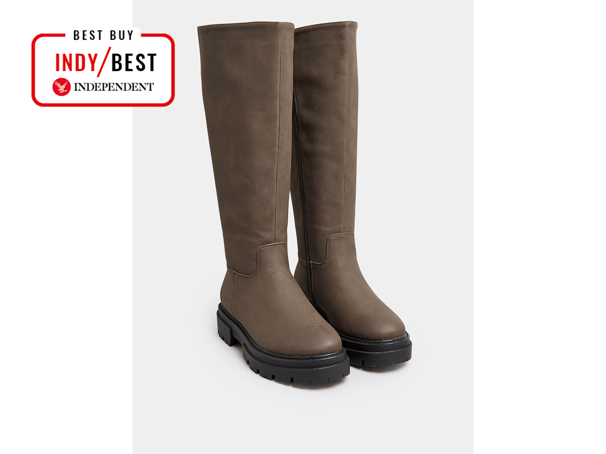 best boots for wide calves Yours brown chunky calf boots