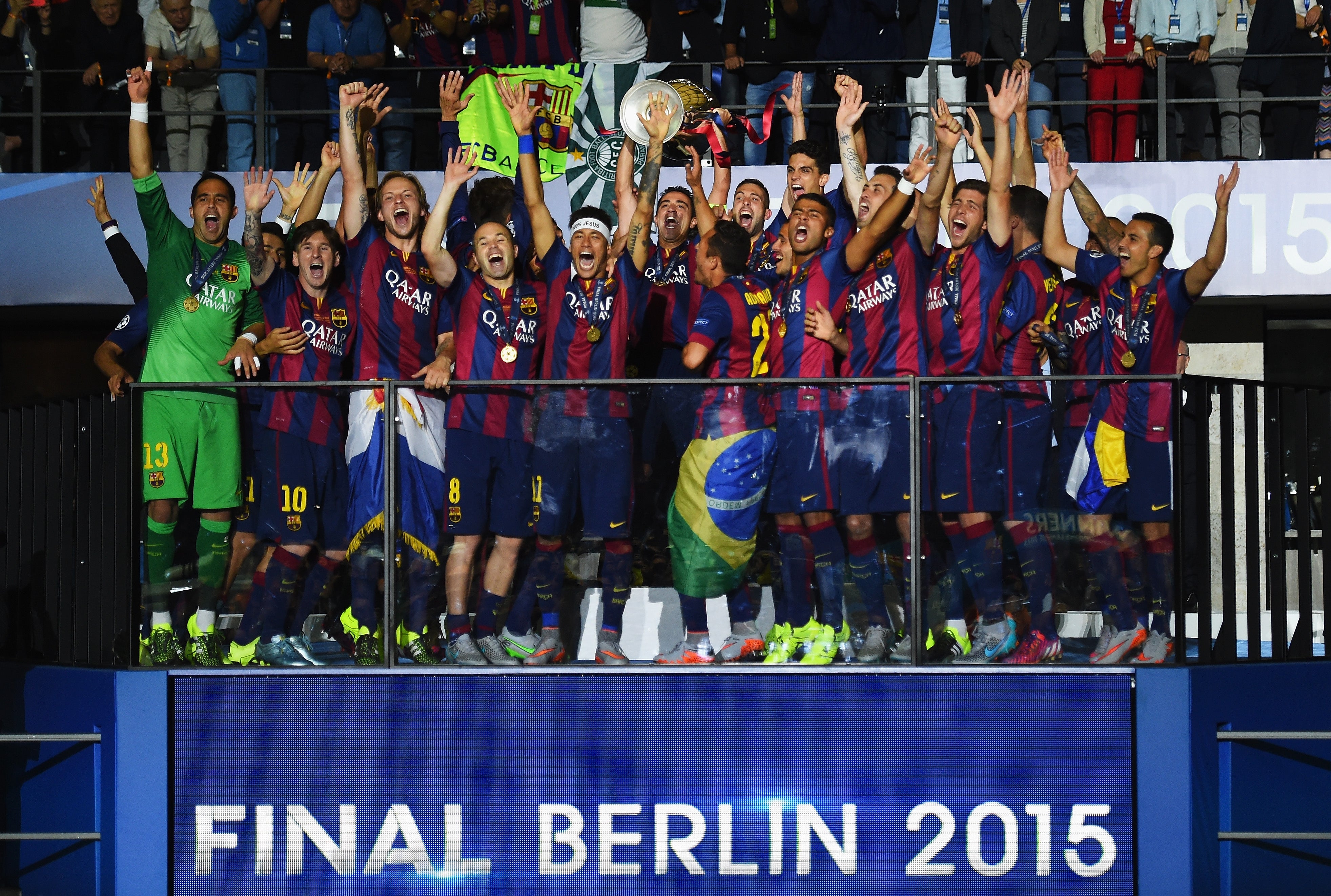 Barcelona won the treble in 2015 with an 83.6 per cent win ratio