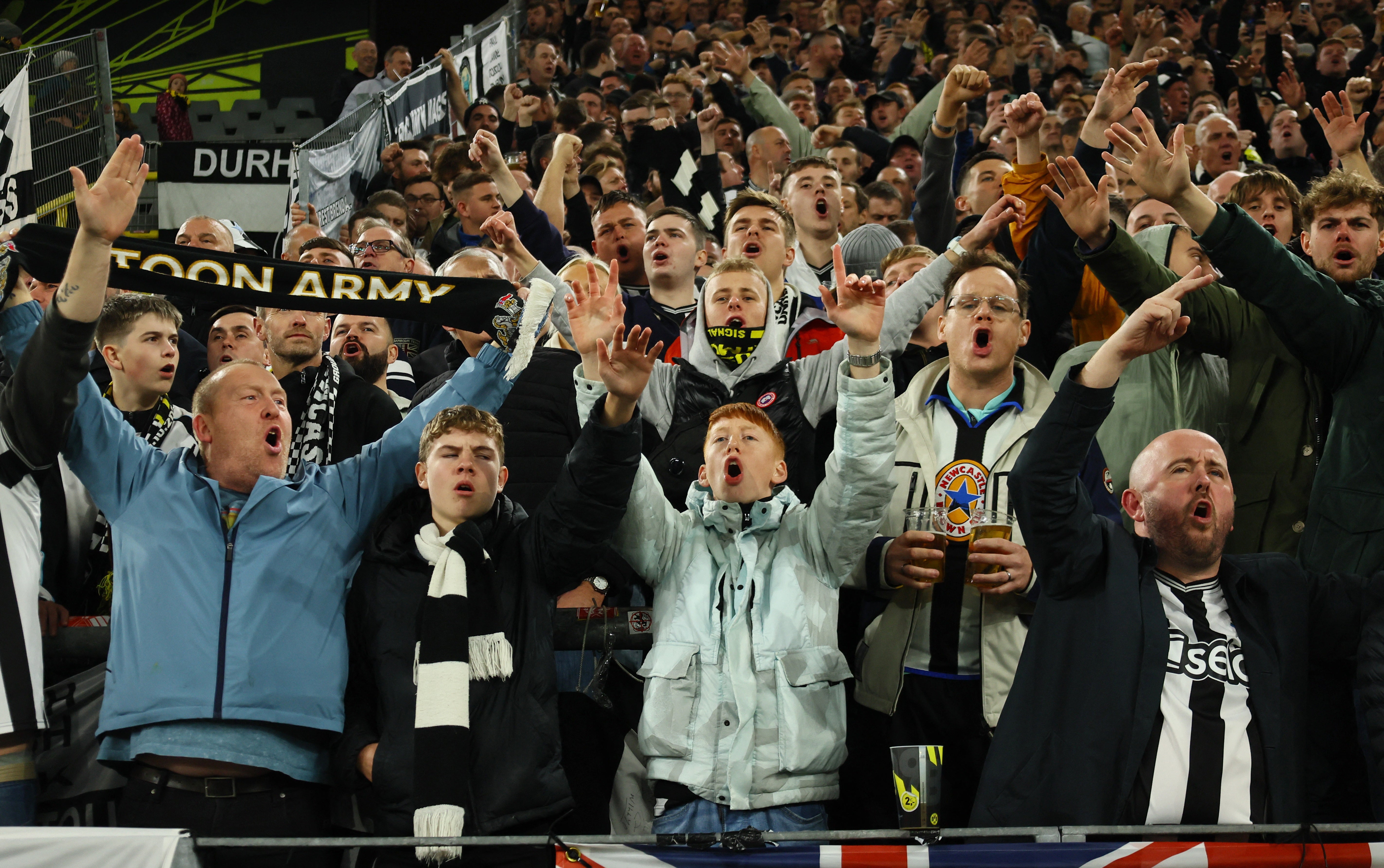 <p>Newcastle fans were attacked in Paris ahead of their Champions League clash</p>