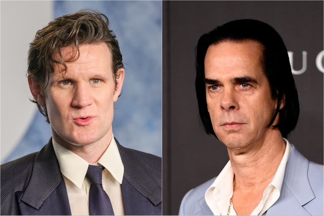 <p>Matt Smith and Nick Cave</p>