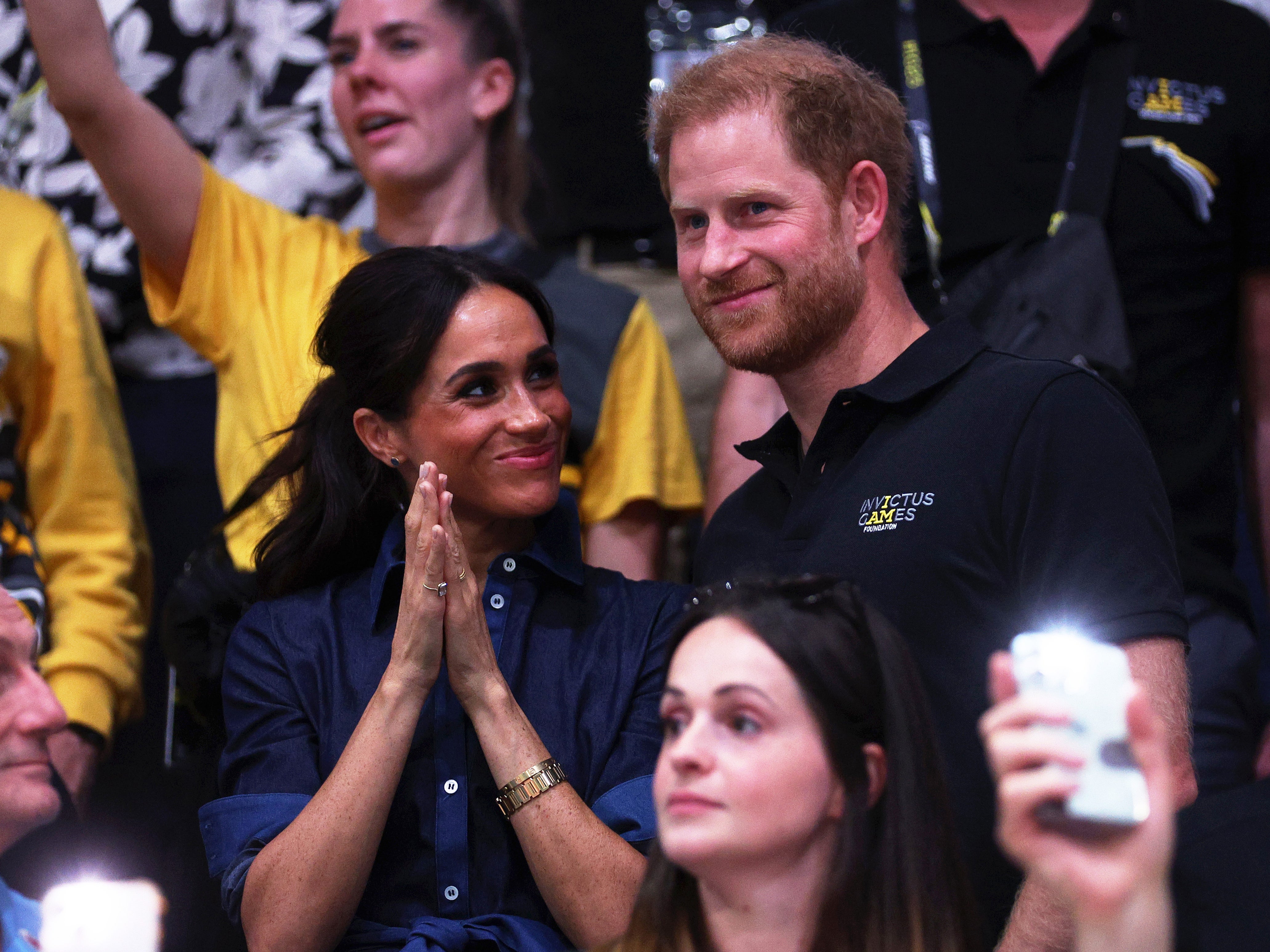 Meghan and Harry at the Invictus Games, his event for injured veterans