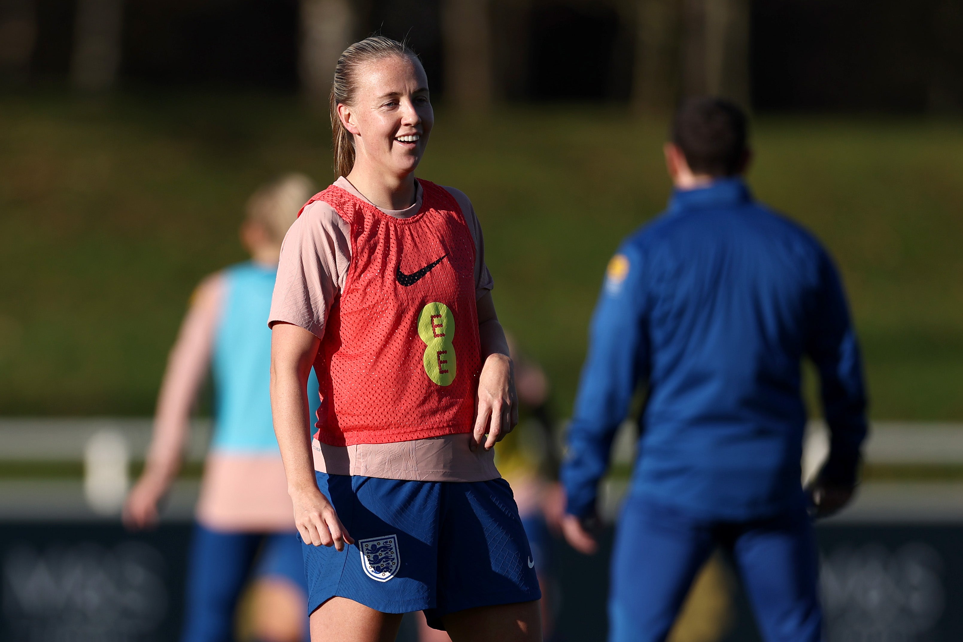 Mead in training ahead of facing the Netherlands on Friday