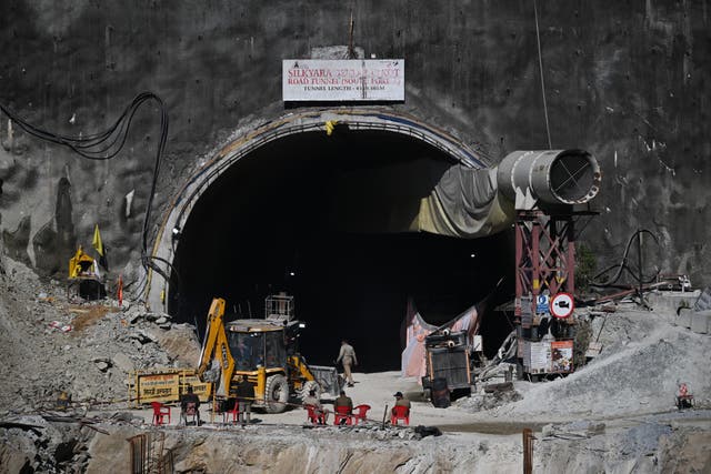 <p>Uttarakashi tunnel collapse </p>