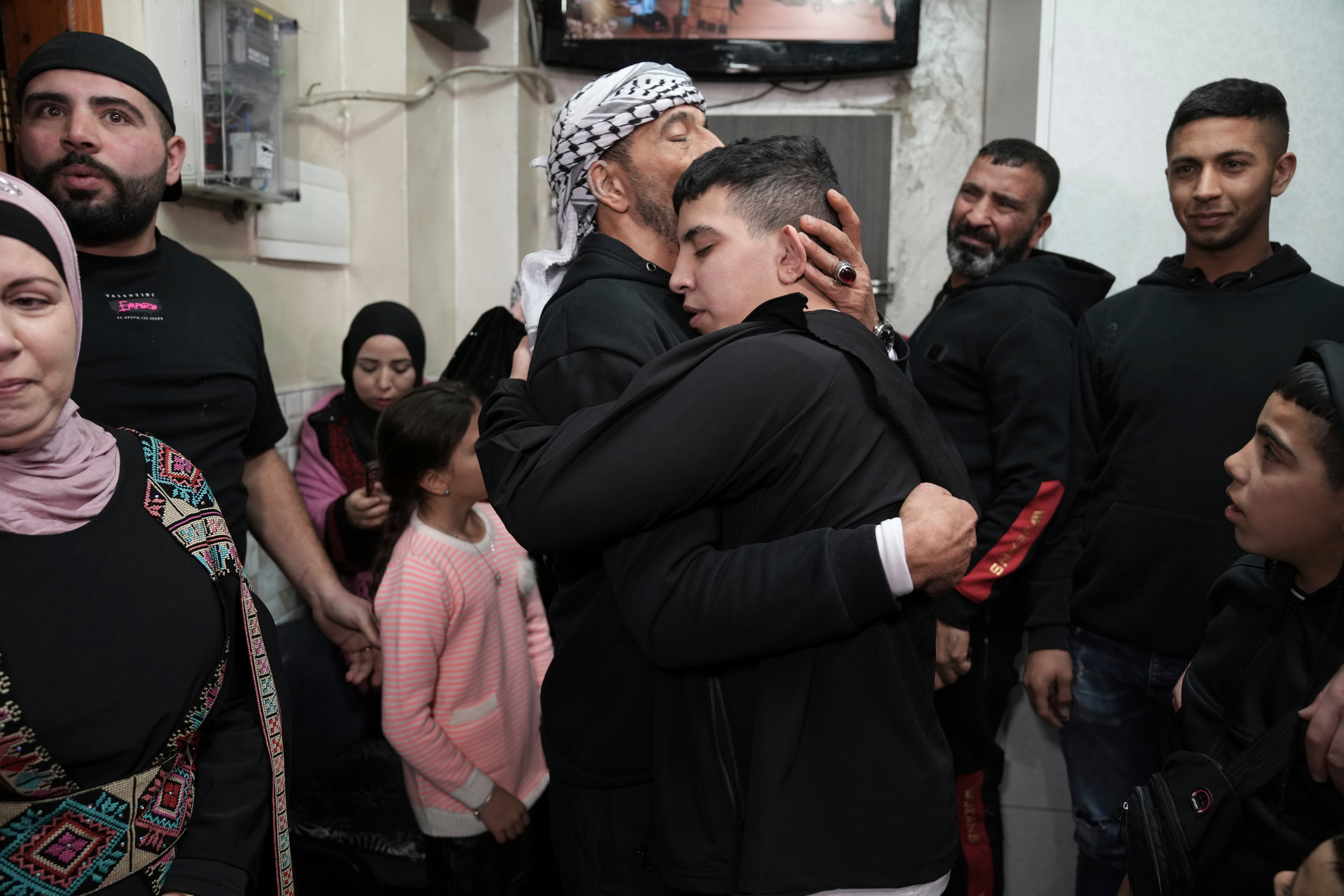 Ahmed Salaima, 14, a Palestinian teeanger released by Israel