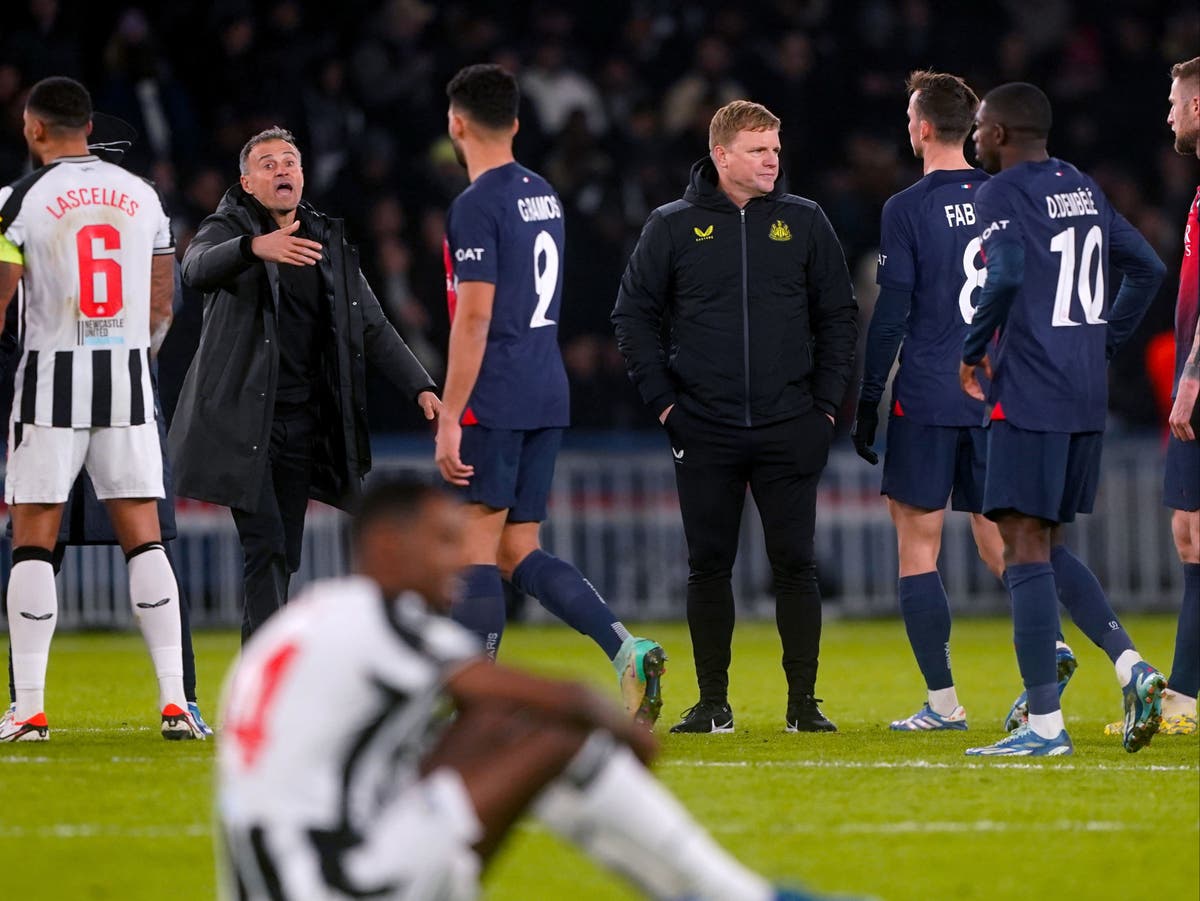 Newcastle let down by &lsquo;poor&rsquo; penalty call to leave Eddie Howe &lsquo;hugely frustrated&rsquo; in Champions League