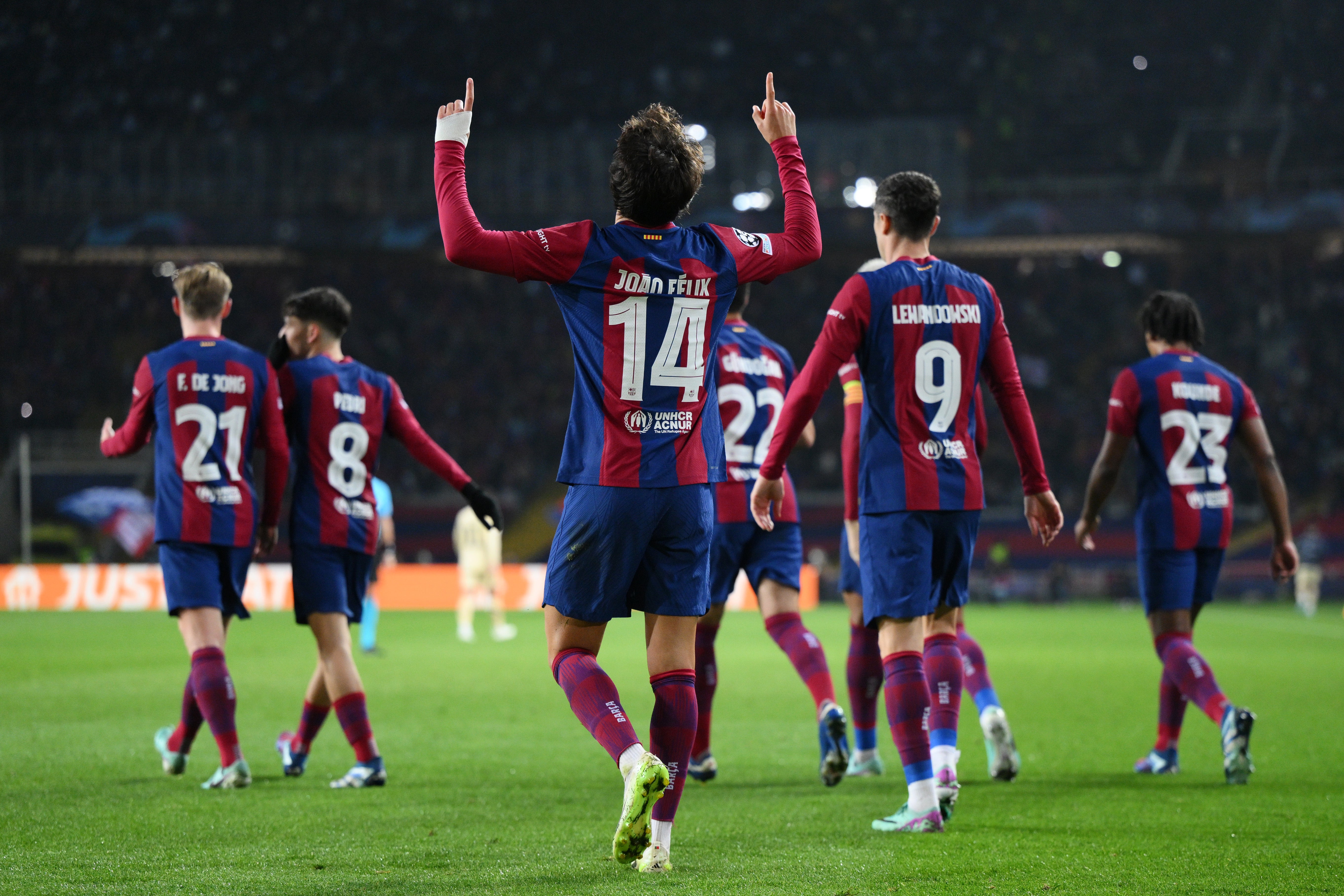 Barcelona secured their place in the Champions League knockout stages on Tuesday